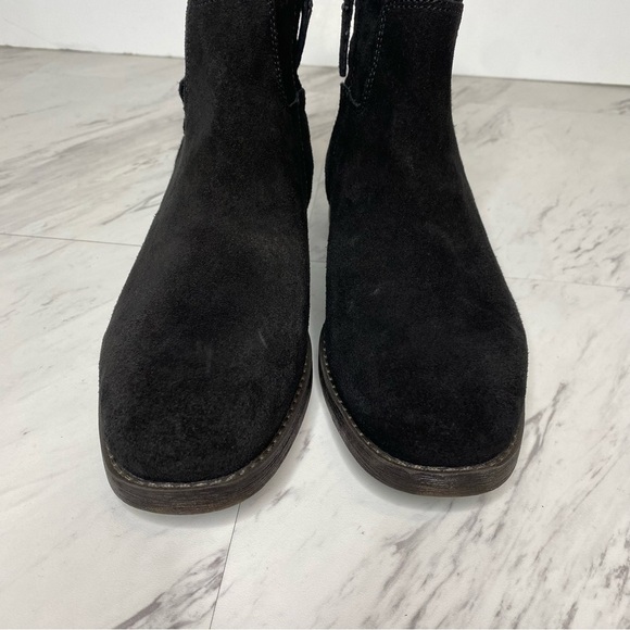 New! Franco Sarto Malina Black Suede Bootie 8M - Picture 11 of 15